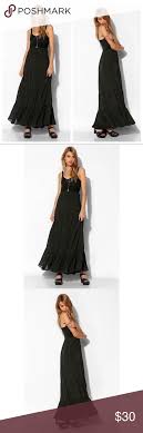 Pins Needles Black Crochet Top Maxi Dress Top Maxi Dresses Black Crochet Top Maxi Dress