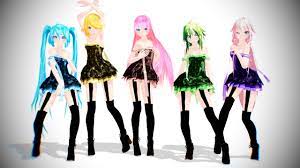 Tda Vocaloid Girls Pack Download By Kiirokitsune99 Deviantart Com On Deviantart Vocaloid Miku Anime Sisters