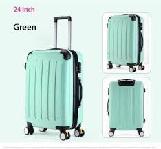 24 Inches Women Suitcase For Travel Bags On Wheels Trolley Case Abs Luggage Bag Duffle Bag Travel Trendy Travel Bags Duffle Bag Travel Travel Suitcase Packing