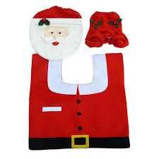 Christmas santa printed bathroom shower curtain toilet waterproof cover l. Fancy Household Christmas Santa Toilet Seat Cover And Rug Bathroom Set New Year Decorations Buy At A Low Prices On Joom E Commerce Platform