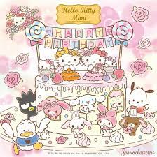 Happy Birthday Kitty Mimmy Hello Kitty Wallpaper Kawaii Wallpaper Kitty Wallpaper