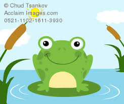 Clipart Illustration Of A Frog On A Lily Pad In A Pond On A Sunny Day Illustration about illustration of cute green frog cartoon on a lily pad. acclaim images