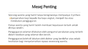 Bahan ajar askeb i (kehamilan). Modul 9 Kehamilan Yang Tidak Diinginkan Objektif Kehamilan