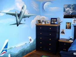 Vintage airplane and travel theme. 15 Cool Airplane Themed Bedroom Ideas For Boys Rilane Airplane Boys Room Airplane Room Decor Airplane Decor