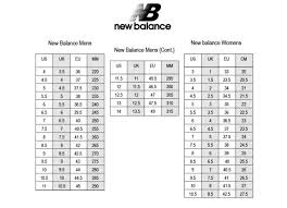 New Balance Mens Size Chart