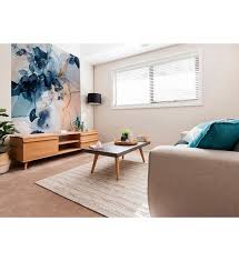 Papier Peint Panoramique Marble Flowers Le Papiers De Ninon Bleu Bhv Marais En 2020 Papier Peint Panoramique Papier Peint Decoration Maison