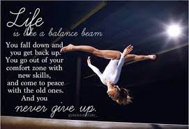 Never Give Up Inspirational Gymnastics Quotes Gymnastics Quotes Gymnastics Tricks