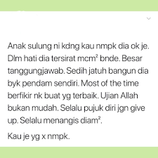 Walhal anda bertanggungjawab melindungi dan jaga kehormatan ibu. Tanggungjawab Anak Sulung Lelaki Malaybubu