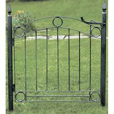Achla Designs Country Cottage Wrought Iron Garden Gate Gg 05 Bellacor Iron Garden Gates Wrought Iron Garden Gates Metal Garden Gates