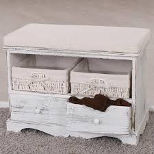 Schicke kommode im vintage stil stauraum mit charme fur ihr zuhause kommode weiss vintage kommode kommode weiss hochglanz. Sitzbank Kommode Mit 2 Korben 42x62x33cm Shabby Look Vintage Weiss