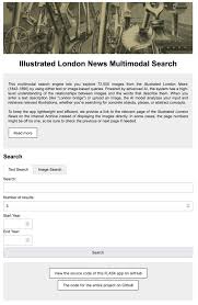 A Fully-Searchable Multimodal Dataset of the Illustrated London News, 1842–1890 | Journal of Open Humanities Data