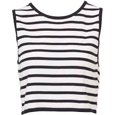 Black And White Striped Crop Tank Top Cross Back Knit Tank 5 21 Liked On Polyvore Featuring Tops Stripe Tank White Tank Striped Crop Top Whit White Crop Top Tank Knit Tanks White Crop Tank