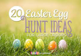 For smaller groups, have equal numbers of different colored eggs and have each child collect his own. 20 Easter Egg Hunt Ideas For Large Groups Totally Inspired