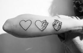 Tatouage Cœur Signe Coeur Organe Bras Tatouage Coeur Tatouage Tatouage Manchette
