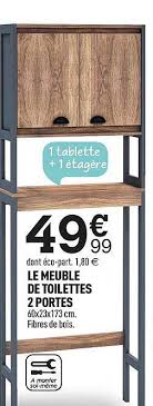 Home » meuble » meuble dessus wc centrakor meuble dessus wc centrakor je veux trouver un bon meuble de cuisine de qualité et pas cher ici meuble dessus wc centrakor Offre Meuble De Toilettes 2 Portes Chez Centrakor