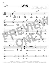 Diane (Low Voice) by Erno Rapee Sheet Music for Real Book