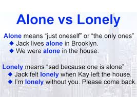 Jen S English Tip S Alone Lonely Lone