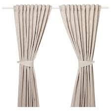 Lisabritt Tenda Con Bracciale 2 Teli Beige 145x300 Cm Ikea It Ikea Curtains Curtains Curtains With Rings