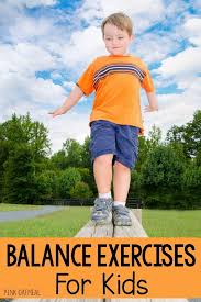 Balance Exercises For Kids Intevention Ideas Pink Oatmeal Exercise For Kids Balance Exercises Balance Beam Activities