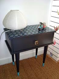 Relooker Ses Meubles Avec Du Papier Peint 6 Idees Deco Originales Relooking De Mobilier Mobilier De Salon Table De Chevet Design
