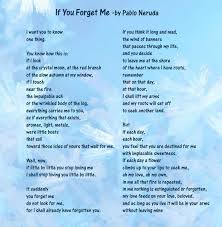 If You Forget Me Pablo Neruda Word Find Words