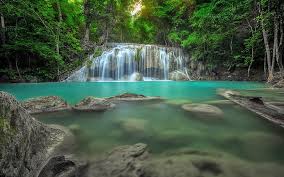 Maybe you would like to learn more about one of these? Erawan Waterfall In Thailand Jungle Rain Forest Rocks In Water Natural Pool Ponds Desktop Wallpaper Hd 3840 2400 Hd Wallpaper Wallpaperbetter