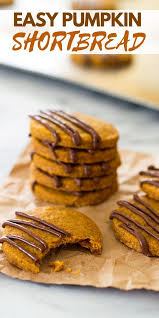 Easy Pumpkin Shortbread Cookies Pumpkin Cookie Recipe Pumpkin Recipes Easy Pumpkin Recipes