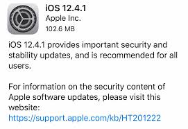 Apple Releases Ios 12 4 1 A Security Update Ios Apple Software Update