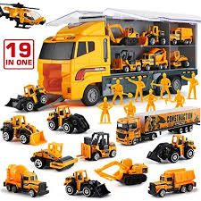 Download this free vector about different types of construction trucks, and discover more than 15 million professional graphic resources on freepik. 19 In 1 Construction Truck With Engineering Worker Toy Set Mini Die Cast Engine Car Carrier Double Side Transport Vehicle Play For Child Kid Boy Girl Birthday Christmas Party Favors Educational Toys Planet