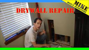 How do i replace a section of drywall? Replacing A Section Of Drywall After A Pipe Leak Youtube