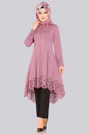 Modaselvim Tunik Lazer Kesim Peplum Tesettur Tunik Pl670 Pudra Moda Stilleri Giyim Moda