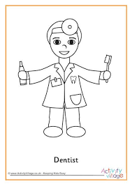 Then watch each kid's face light up! Dentist Colouring Page People Who Help Us Community Helpers Theme Dentist Crafts