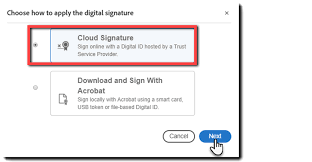 I need to sign pdf documents with the acrobat reader dc (v19, win10). Use Digital Signatures