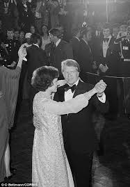 The dress was designed by mary matise for jimmae. Stunning Inauguration Dresses Chosen By America S First Ladies Show Decades Of Glamor Daily Mail Online