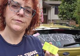 Protesting with paperclip in Greece