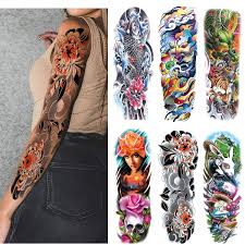 These tattoos can be very chic, girly, and badass at the same time. Amazon Com Extra Large Sleeve Temporary Tattoos Full Arm Tattoo Sleeves Fake Sleeve Tattoo Stickers For Men Women 6 Sheet Beauty Personal Care