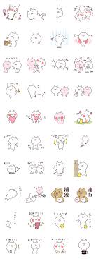 usamaru7 line stickers line store ink doodles line animation anime school girl