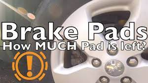 How To Check Brake Pads - How Much · · · Is Left? - Youtube