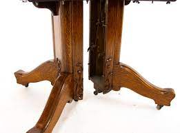 Antique Dining Table Pedestal Table Vintage Oak Table America 1910 At 1stdibs