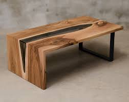 Custom Live Edge Table Made Of Walnut Wood River Table With Grey Glass Live Edge Coffee Table Waterfall Table For Architect Office Live Edge Coffee Table Live Edge Table Coffee Table