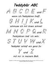 Der tag der einschulung ist ein ganz besonderer: Baren Gedichte Baren Klasse Teddybaren Grundschulmaterial Fibel Deutsch Klasse 1 Grundschulmaterial De