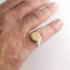 Our fine jewelry rings are stackable, thoughtfully handcrafted as a stylish, everyday essential. Gold Signet Ring Men S Pinky Ring Custom Gifts For Men Etsy
