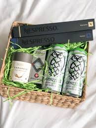 These basket fillings are perfect examples of how to take an activity for children and turning it into your own. Adult Easter Baskets For Him Boston Chic Party