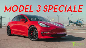 White cars makes sense in more stable climates. Red Multi Coat Model 3 Speciale Sports A Carbon Fiber Sport Package Youtube