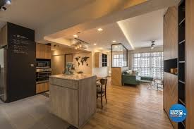 Having an open kitchen design next to your living room might not be something you see in many houses. An Open Kitchen Concept For Your Hdb Bto Homerenoguru Sg