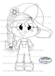 Instant Download Digital Digi Stamps Big Eye Big Head Dolls Etsy Digi Stamps Big Eyes Digi Stamp