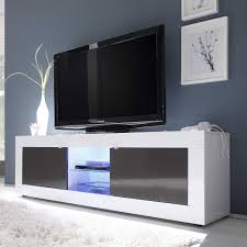 tv unterschrank in weiss anthrazit hochglanz led beleuchtung jetzt bestellen unter https moebel ladendirekt moderne fernsehmobel tv hifi mobel schrank design