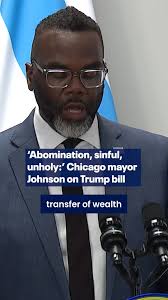 Chicago Mayor Brandon Johnson says President Trump's "one big, beautiful  bill" takes from the poor and gives to the rich. MORE: bit.ly/3TZ4urZ