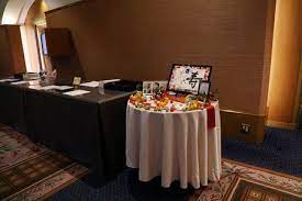 秋の装花 目黒雅叙園孔雀の間さまへ 理想のすべての花を咲かせて 一会 ウエディングの花 目黒雅叙園 花 理想