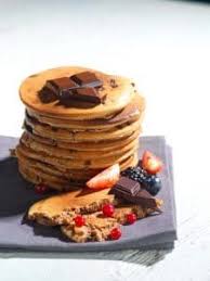 Une Recette Parfaite Pour Un Petit Dejeuner Ou Brunch Healthy Et Gourmand Les Pancakes Aux Pepites De Chocolat Recette Pancakes Pepite Chocolat Chocolat Sain